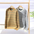 Men's Casual Plaid Knit Pullovers